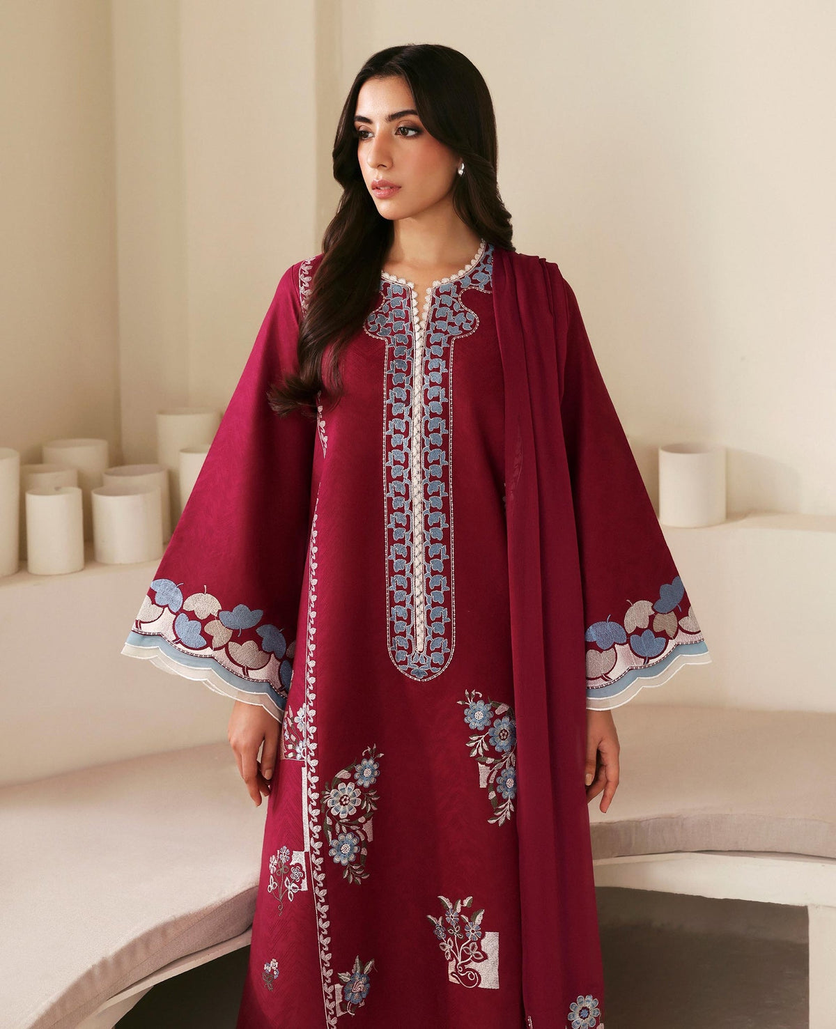 Republic Womenswear | Basics Pre Fall 25 | Fleurine by Republic Womenswear - Designer Dress - Type : Ladies Clothes - Available at Libayah - 100% Original 