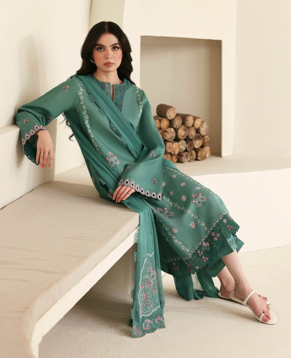 Republic Womenswear | Basics Pre Fall 25 | Solene by Republic Womenswear - Designer Dress - Type : Ladies Clothes - Available at Libayah - 100% Original 