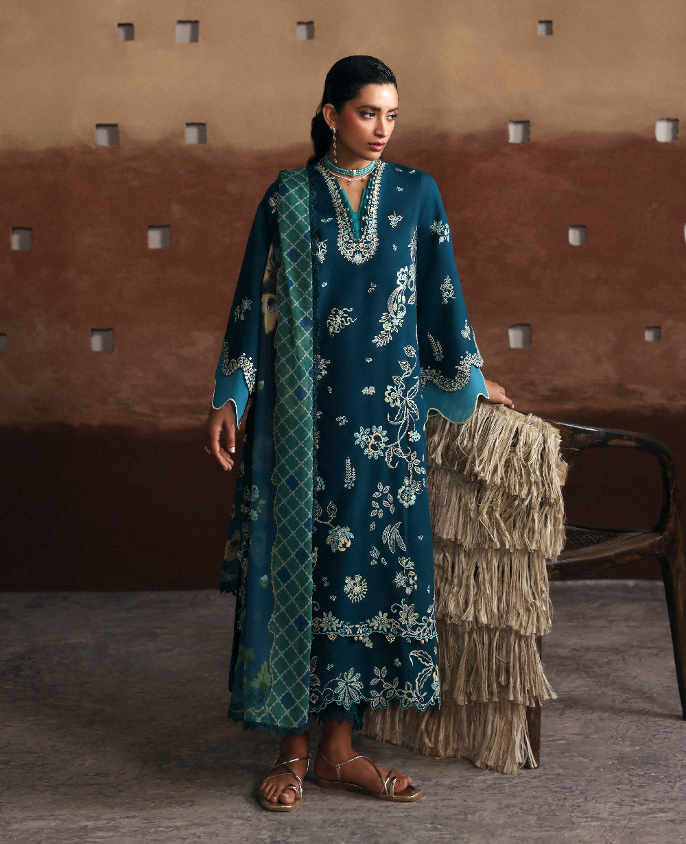 Republic Womenswear | Basics Pret | Layered Bloom by Republic Womenswear - Designer Dress  - Type : Ladies Clothes - Available at Libayah - 100% Original 