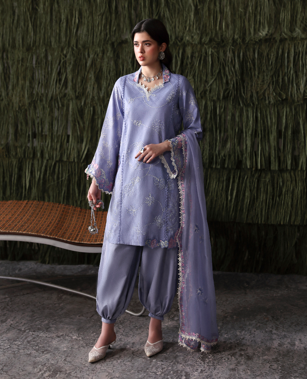 Republic Womenswear | Basics Pret | Cornflower Blue by Republic Womenswear - Designer Dress  - Type : Ladies Clothes - Available at Libayah - 100% Original 