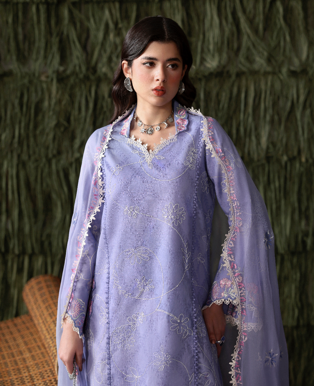 Republic Womenswear | Basics Pret | Cornflower Blue by Republic Womenswear - Designer Dress  - Type : Ladies Clothes - Available at Libayah - 100% Original 