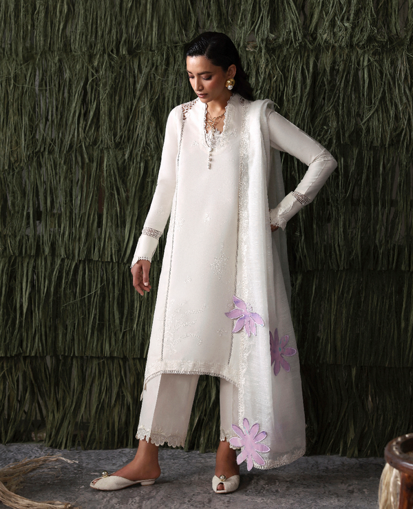 Republic Womenswear | Basics Pret | White Swan by Republic Womenswear - Designer Dress  - Type : Ladies Clothes - Available at Libayah - 100% Original 