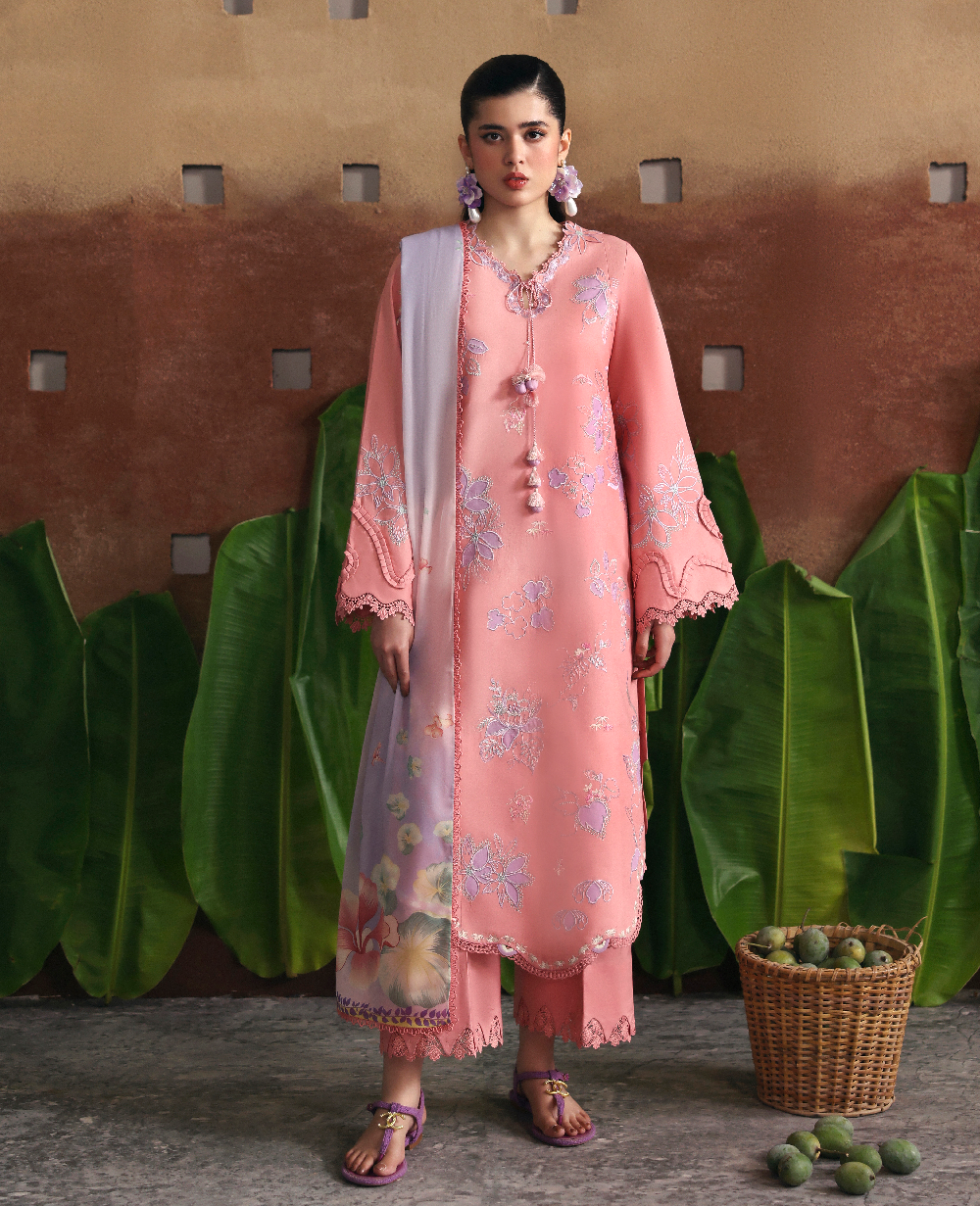 Republic Womenswear | Basics Pret | Coral Bloom by Republic Womenswear - Designer Dress  - Type : Ladies Clothes - Available at Libayah - 100% Original 