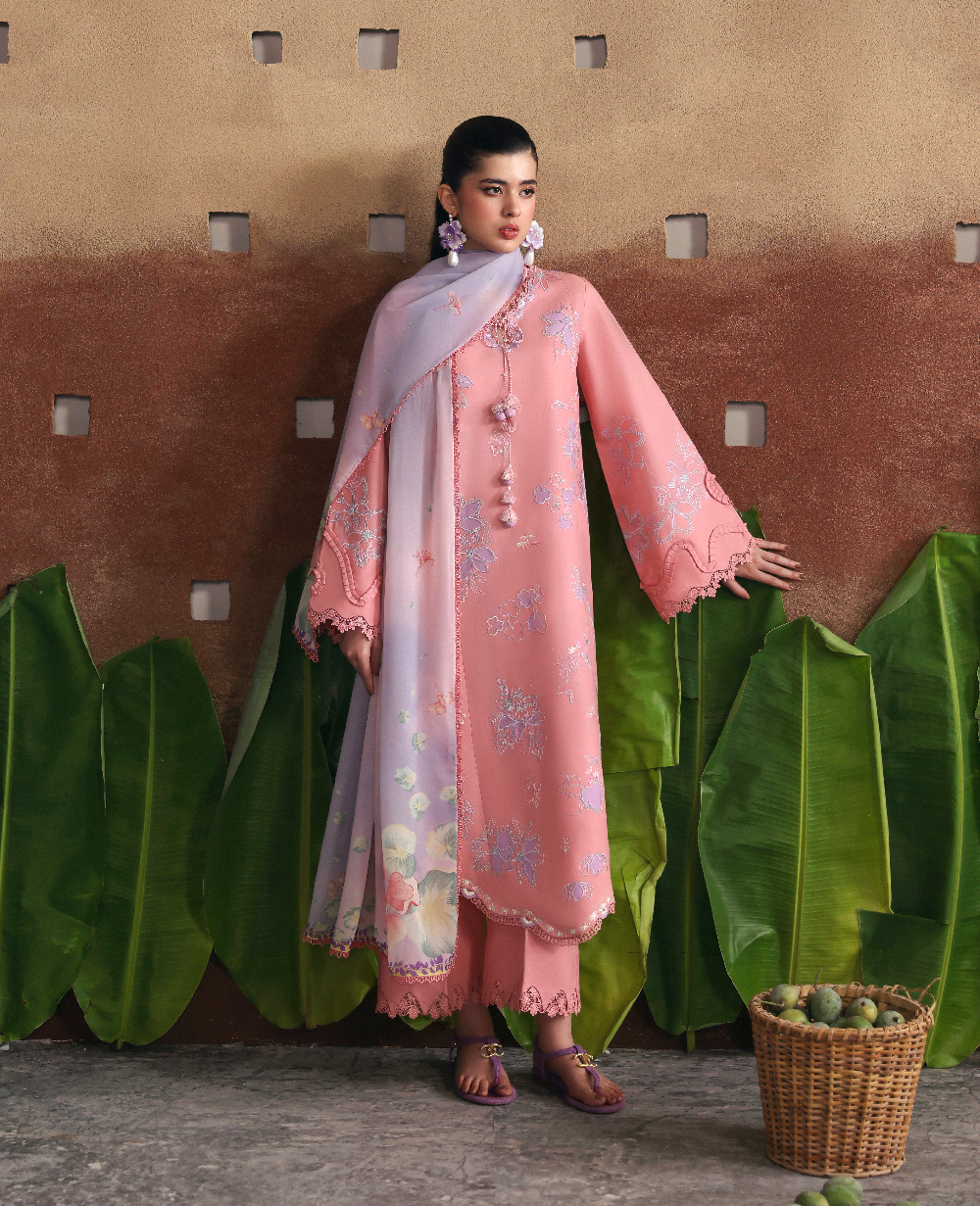 Republic Womenswear | Basics Pret | Coral Bloom by Republic Womenswear - Designer Dress  - Type : Ladies Clothes - Available at Libayah - 100% Original 