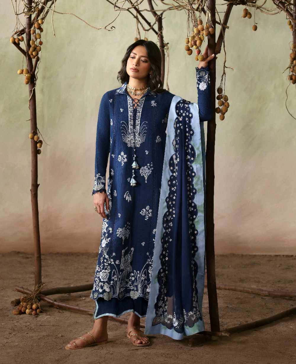 Republic Womenswear | Basics Pret | Sapphire Saga by Republic Womenswear - Designer Dress  - Type : Ladies Clothes - Available at Libayah - 100% Original 