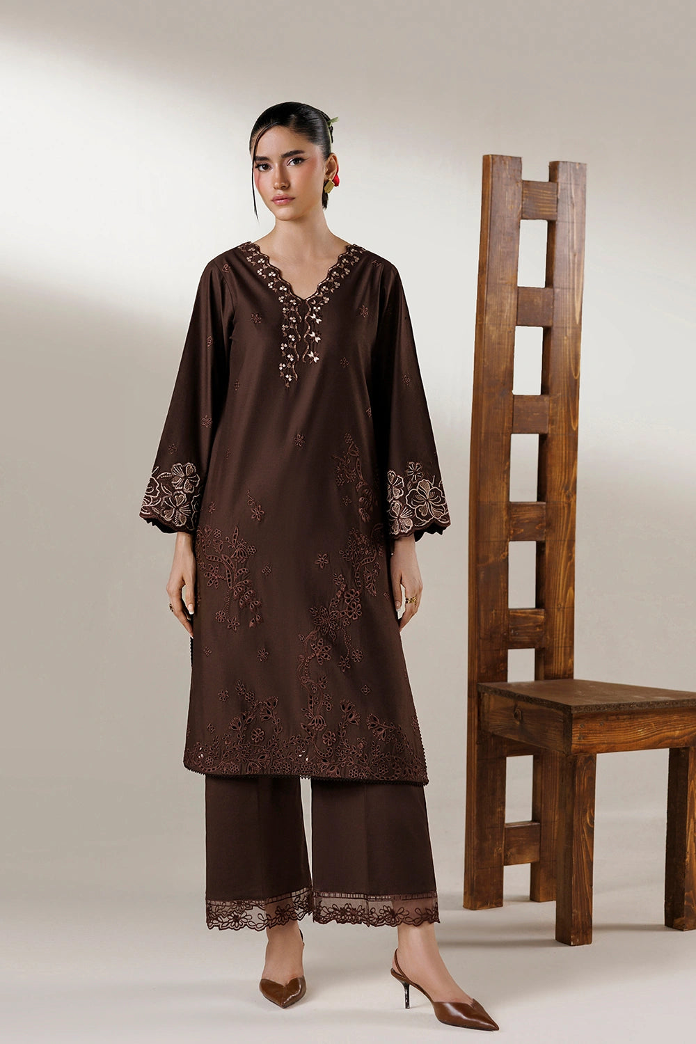 Azure | Chic Essentials |Brown Sugar by Azure - Designer Dress  - Type : Ladies Clothes - Available at Libayah - 100% Original 