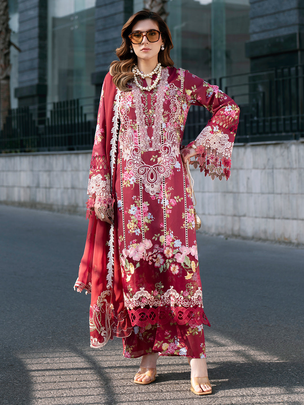 Mahnur | Broadway Luxury Lawn 26 | BW - 011 by Mahnur - Designer Dress - Type : Luxury Dress - Available at Libayah - 100% Original