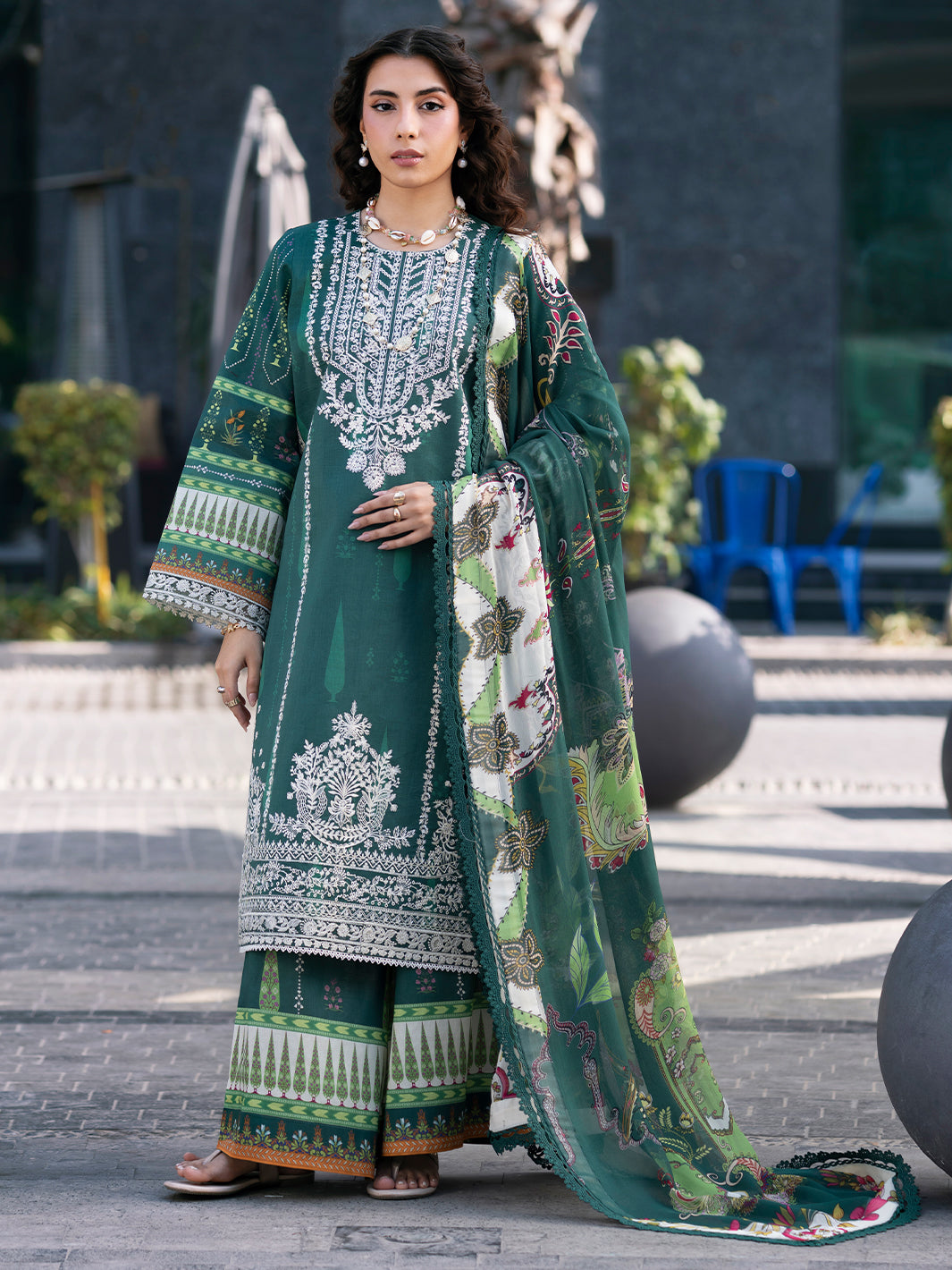 Mahnur | Broadway Luxury Lawn 26 | BW - 012 by Mahnur - Designer Dress - Type : Luxury Dress - Available at Libayah - 100% Original