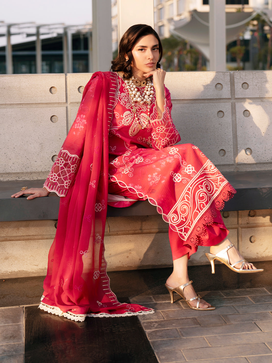 Mahnur | Broadway Luxury Lawn 26 | BW - 013 by Mahnur - Designer Dress - Type : Luxury Dress - Available at Libayah - 100% Original