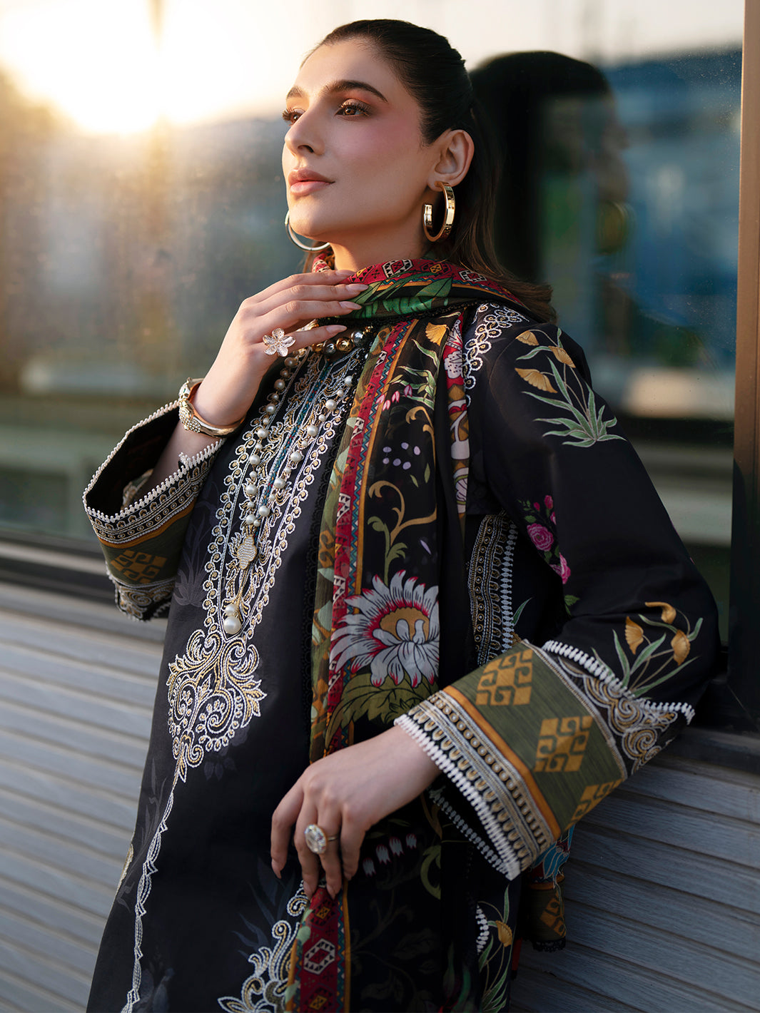Mahnur | Broadway Luxury Lawn 26 | BW - 014 by Mahnur - Designer Dress - Type : Luxury Dress - Available at Libayah - 100% Original