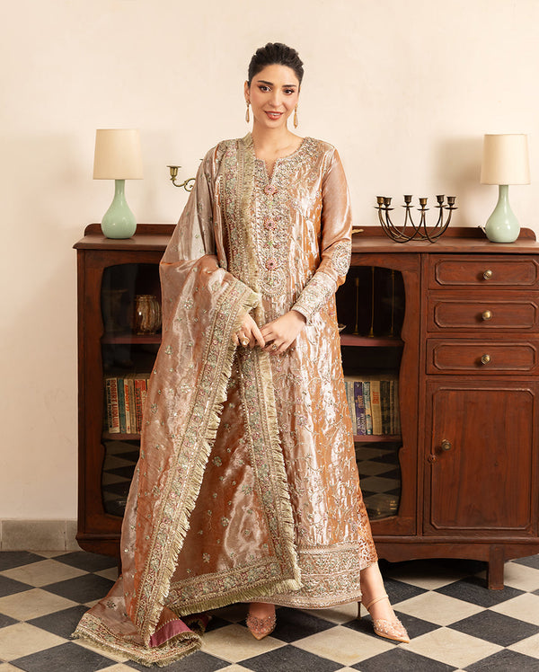 Mushq | Sunehri Lama Silk | Bakht by Mushq - Designer Dress  - Type : Ladies Clothes - Available at Libayah - 100% Original 