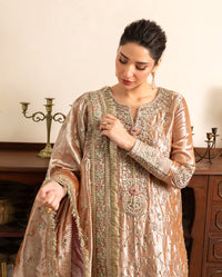 Mushq | Sunehri Lama Silk | Bakht by Mushq - Designer Dress  - Type : Ladies Clothes - Available at Libayah - 100% Original 