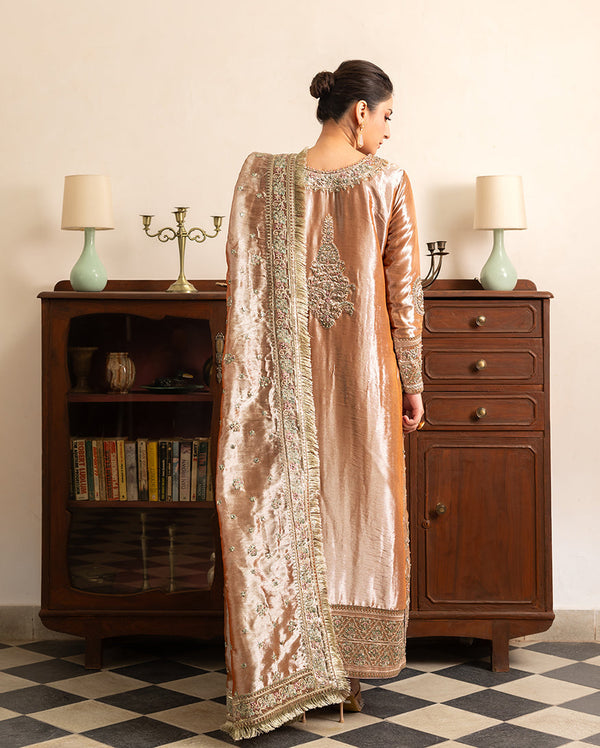 Mushq | Sunehri Lama Silk | Bakht by Mushq - Designer Dress  - Type : Ladies Clothes - Available at Libayah - 100% Original 