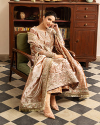 Mushq | Sunehri Lama Silk | Bakht by Mushq - Designer Dress  - Type : Ladies Clothes - Available at Libayah - 100% Original 