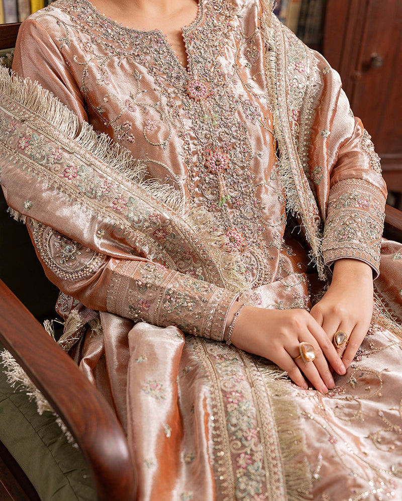 Mushq | Sunehri Lama Silk | Bakht by Mushq - Designer Dress  - Type : Ladies Clothes - Available at Libayah - 100% Original 
