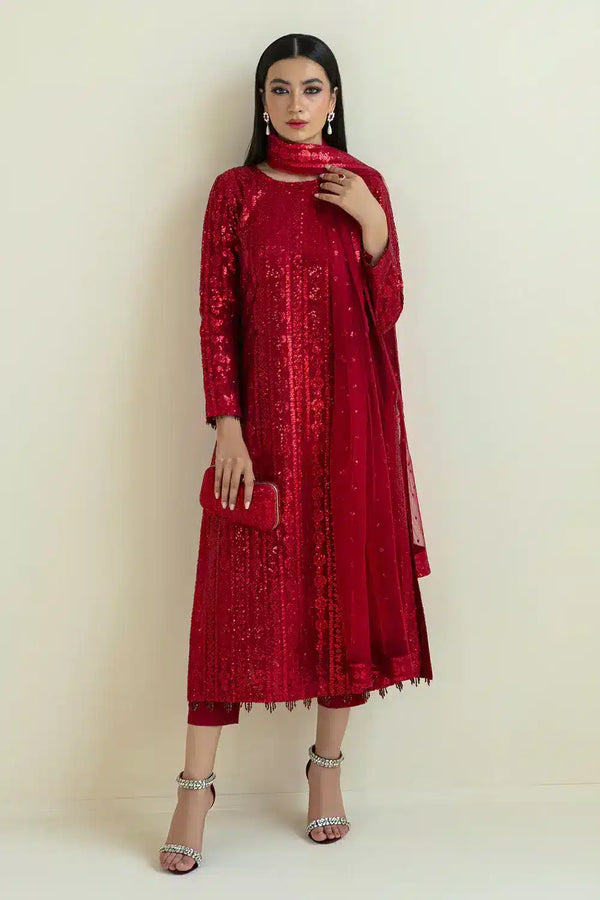 Baroque | Formals Collection | UF-385 by Baroque - Designer Dress - Type: Ladies Clothes - Available at Libayah - 100% Original