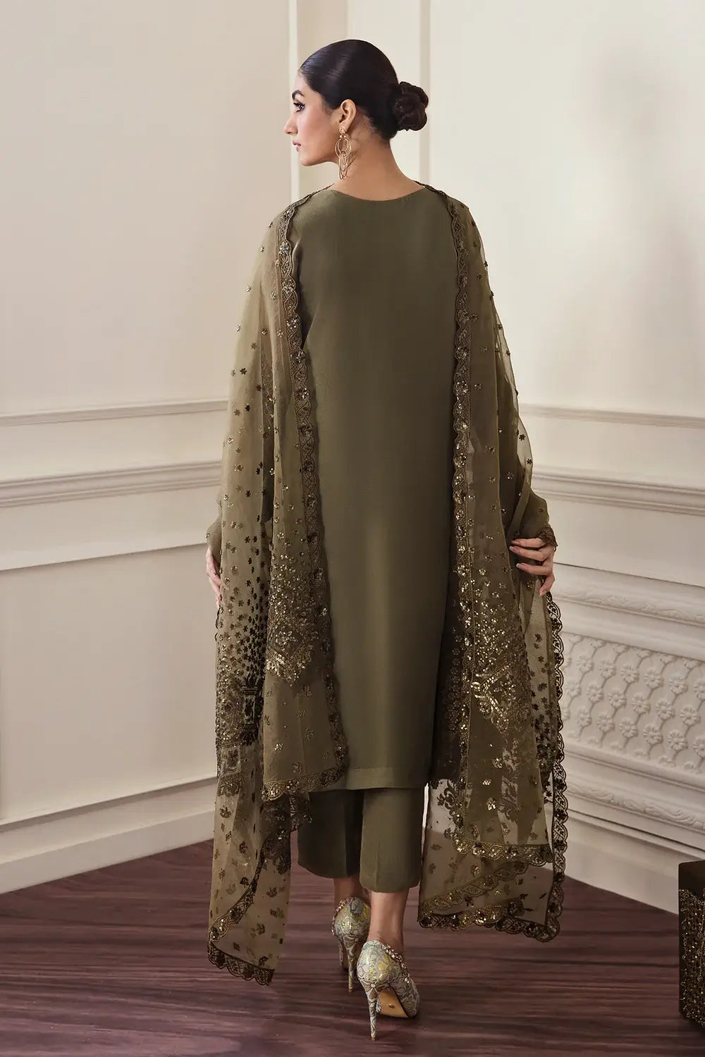 Baroque | Formals Collection | UF-295 by Baroque - Designer Dress - Type: Ladies Clothes - Available at Libayah - 100% Original