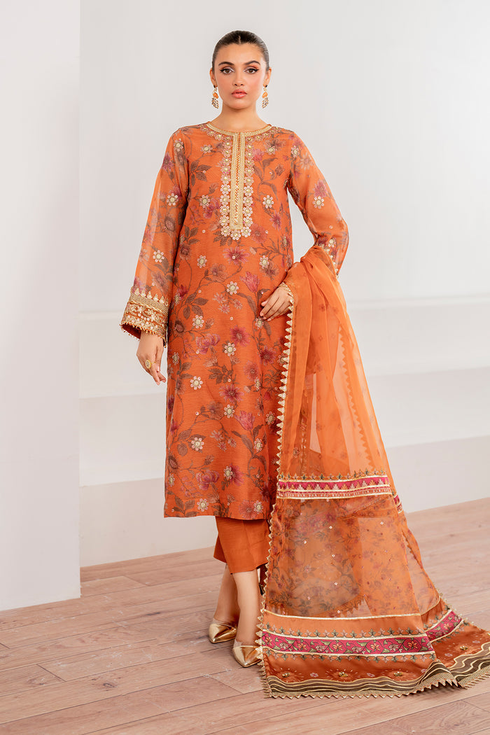 Baroque | Velvet Formals | COTTON NET UF-701 by Baroque - Designer Dress - Type: Ladies Clothes - Available at Libayah - 100% Original