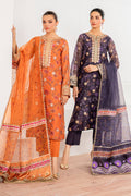 Baroque | Velvet Formals | COTTON NET UF-701 by Baroque - Designer Dress - Type: Ladies Clothes - Available at Libayah - 100% Original