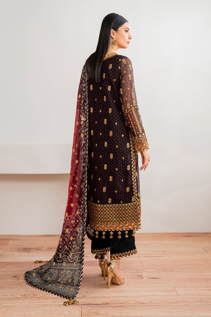 Baroque | Velvet Formals | CHIFFON UF-683 by Baroque - Designer Dress - Type: Ladies Clothes - Available at Libayah - 100% Original