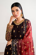 Baroque | Velvet Formals | CHIFFON UF-683 by Baroque - Designer Dress - Type: Ladies Clothes - Available at Libayah - 100% Original