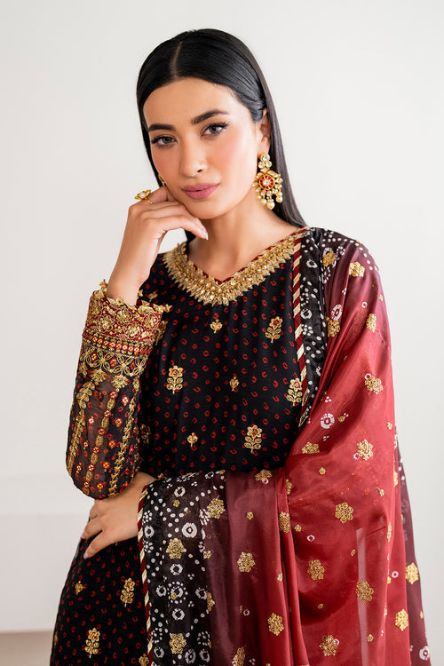 Baroque | Velvet Formals | CHIFFON UF-683 by Baroque - Designer Dress - Type: Ladies Clothes - Available at Libayah - 100% Original