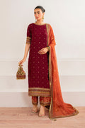 Baroque | Velvet Formals | CHIFFON UF-698 by Baroque - Designer Dress - Type: Ladies Clothes - Available at Libayah - 100% Original