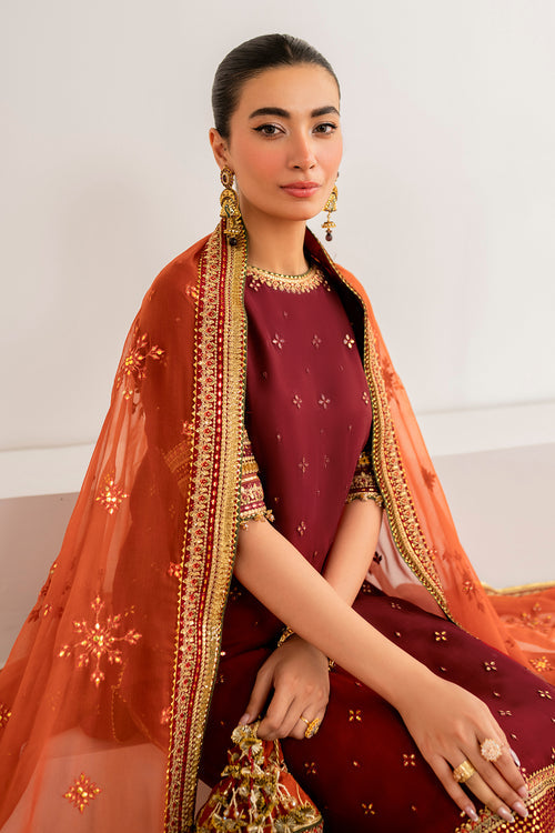 Baroque | Velvet Formals | CHIFFON UF-698 by Baroque - Designer Dress - Type: Ladies Clothes - Available at Libayah - 100% Original