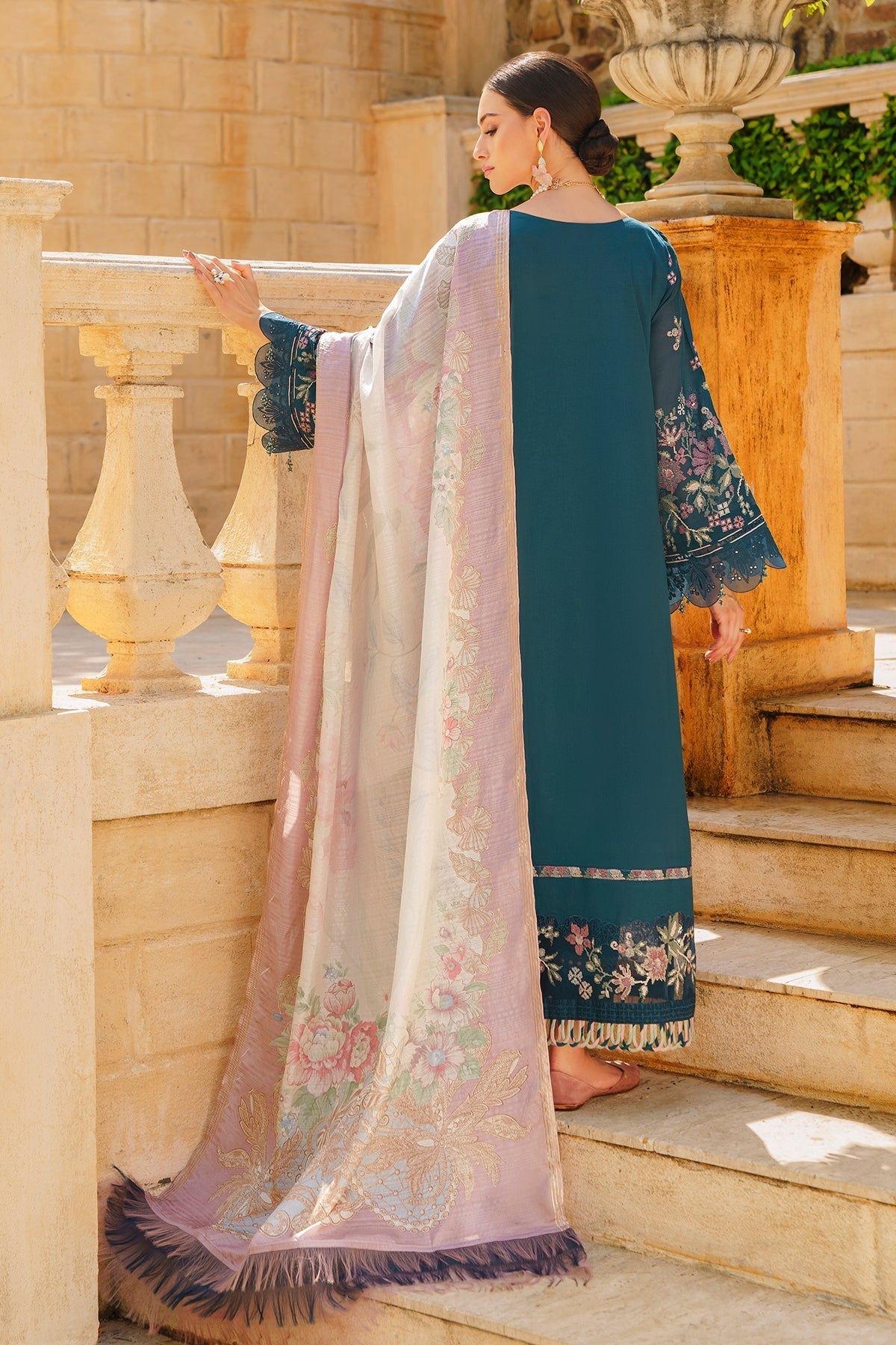 Baroque | Swiss Lawn 24 | SL12-D02 by Baroque - Designer Dress - Type: Ladies Clothes - Available at Libayah - 100% Original