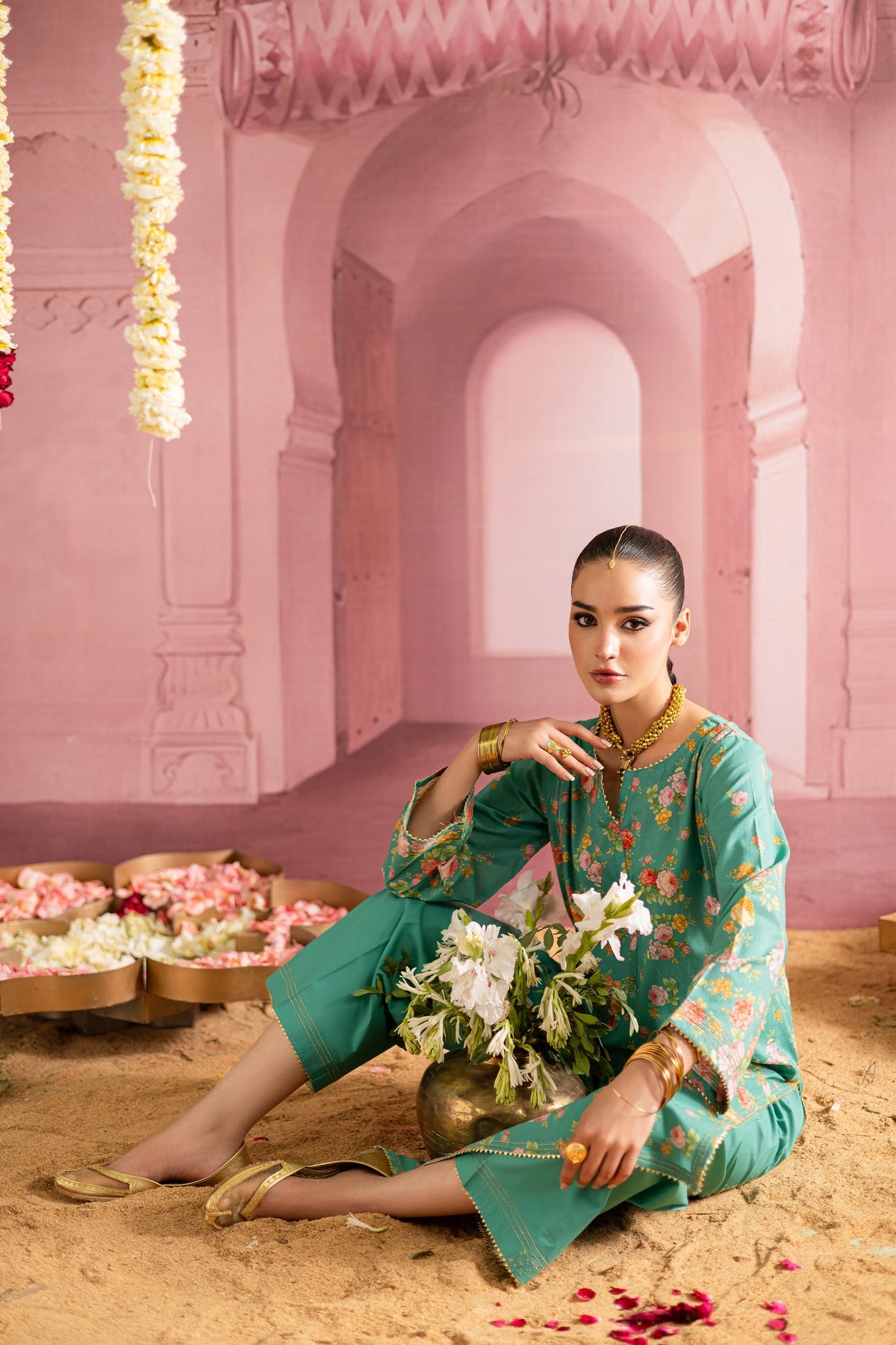 Batik | Chargbagh | Aquamarine by Batik - Designer Dress - Type: Ladies Clothes - Available at Libayah - 100% Original