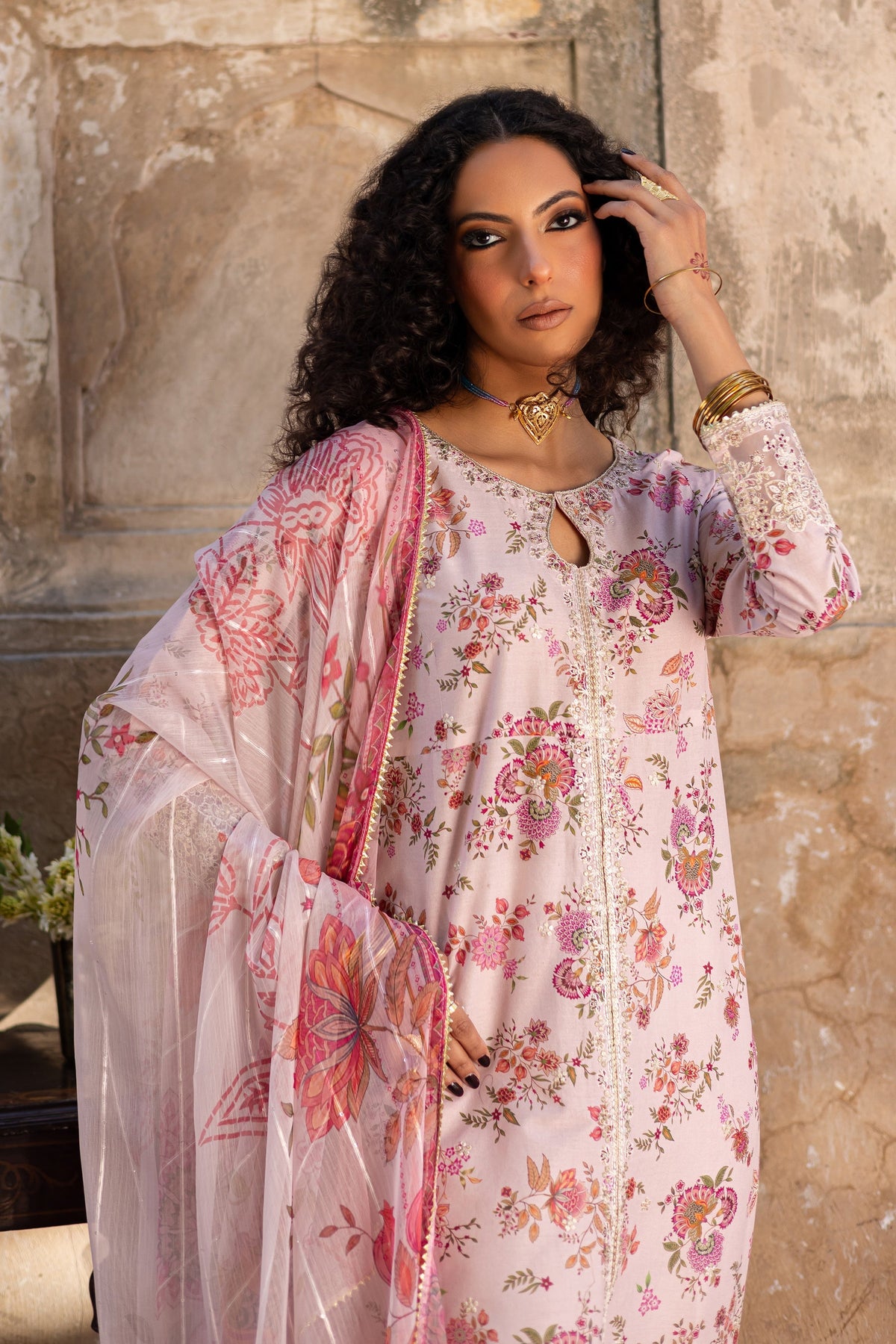 Batik | Chargbagh | Pink Lilly by Batik - Designer Dress - Type: Ladies Clothes - Available at Libayah - 100% Original