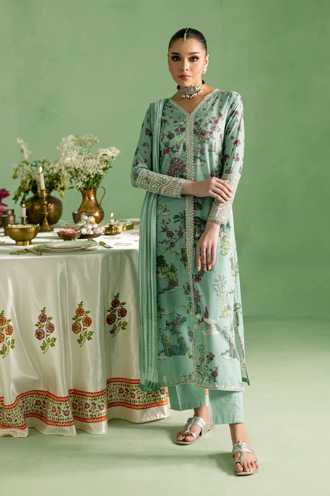 Batik | Chargbagh | Crepe by Batik - Designer Dress - Type: Ladies Clothes - Available at Libayah - 100% Original