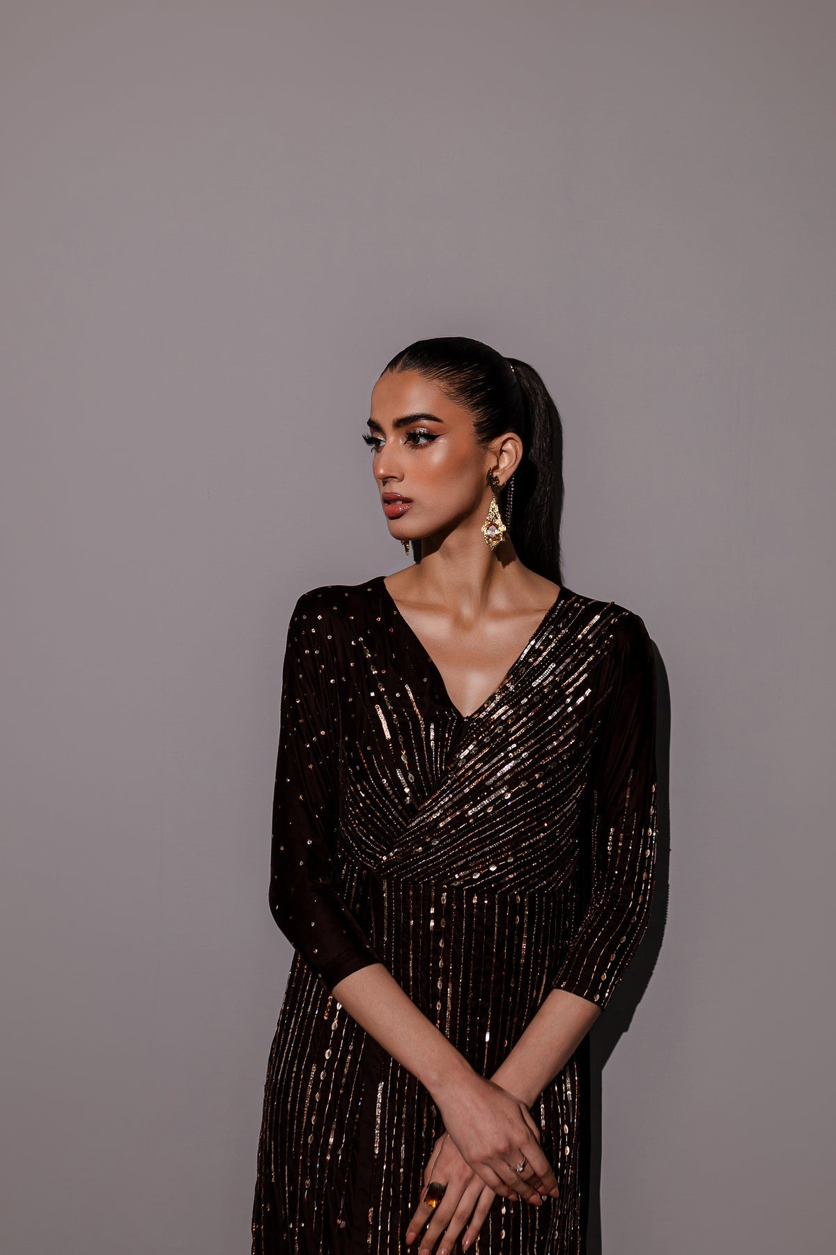 Batik | Desire Formal Dresses | Monore Brown by Batik - Designer Dress - Type: Ladies Clothes - Available at Libayah - 100% Original