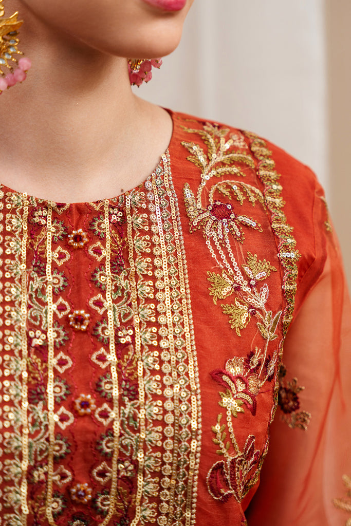 Beechtree | Luxe S 24 | TANGERINE ROUGE by Beechtree - Designer Dress - Type: Ladies Clothes - Available at Libayah - 100% Original