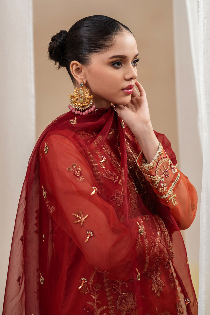 Beechtree | Luxe S 24 | TANGERINE ROUGE by Beechtree - Designer Dress - Type: Ladies Clothes - Available at Libayah - 100% Original