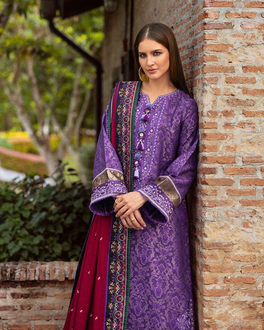 Bella Terra – authentic Pakistani dress from the Mushq Winter Broadway 25 collection for women in the UK.