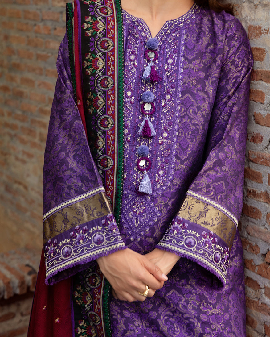 Bella Terra – authentic Pakistani dress from the Mushq Winter Broadway 25 collection for women in the UK.