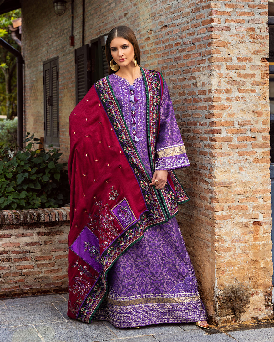 Bella Terra – authentic Pakistani dress from the Mushq Winter Broadway 25 collection for women in the UK.
