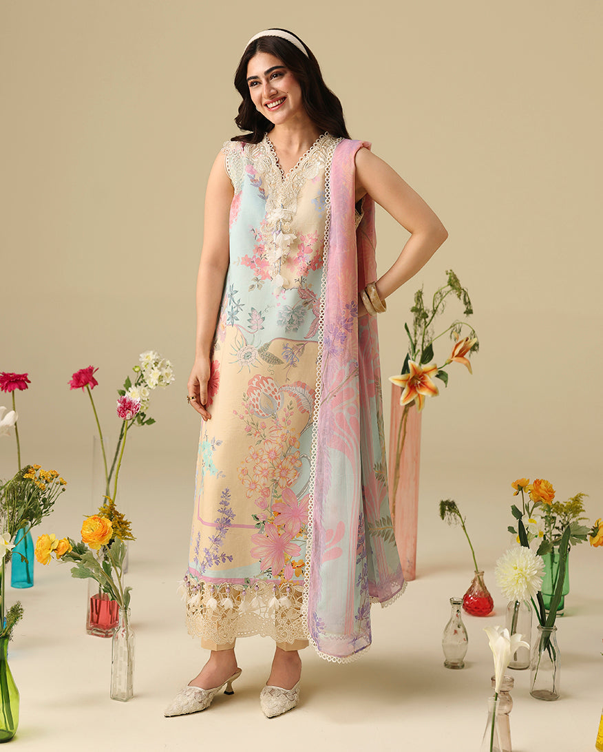 Afrozeh | Basic Pret 26 RTW | NACRE by Afrozeh - Designer Dress  - Type : Ladies Clothes - Available at Libayah - 100% Original 