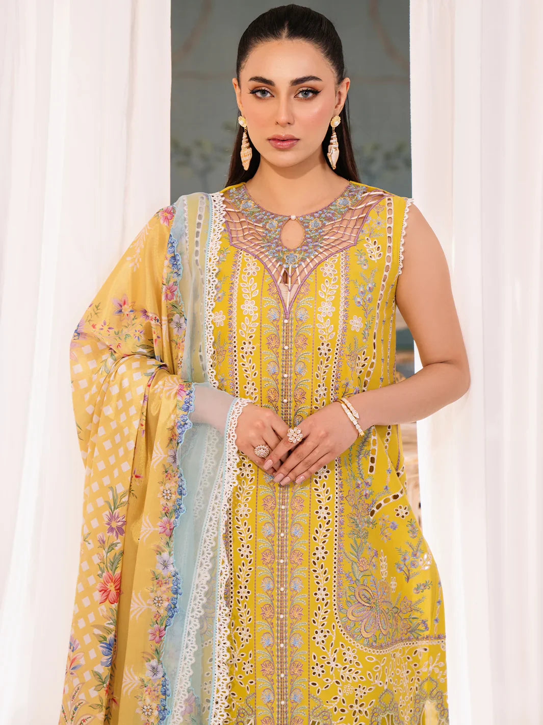 Bin Ilyas | La Hira Spring Summer 24 | 201 - A by Bin Ilyas - Designer Dress - Type: Ladies Clothes - Available at Libayah - 100% Original