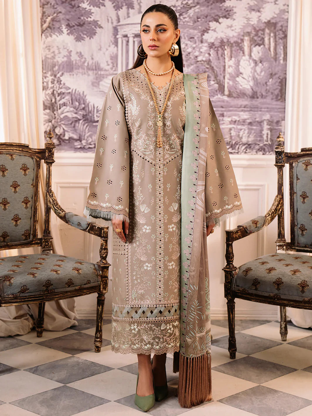 Bin Ilyas | La Hira Spring Summer 24 | 203-A by Bin Ilyas - Designer Dress - Type: Ladies Clothes - Available at Libayah - 100% Original