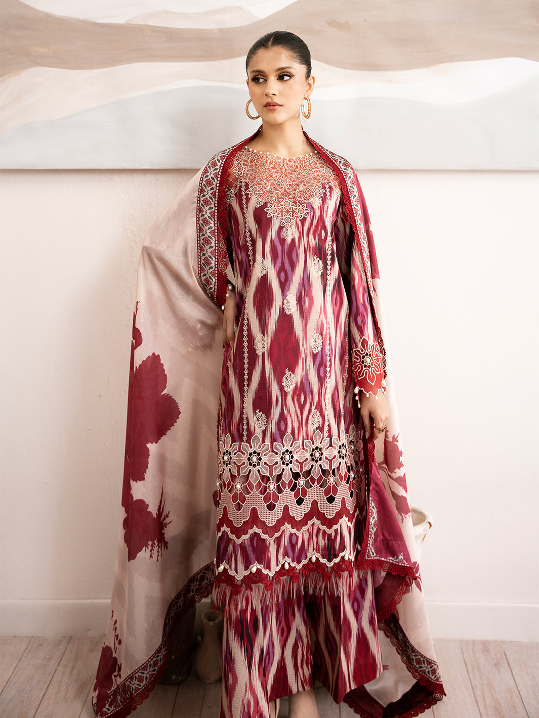 Bin Ilyas | Noura Viscose 24 | 75-B by Bin Ilyas - Designer Dress - Type: Ladies Clothes - Available at Libayah - 100% Original