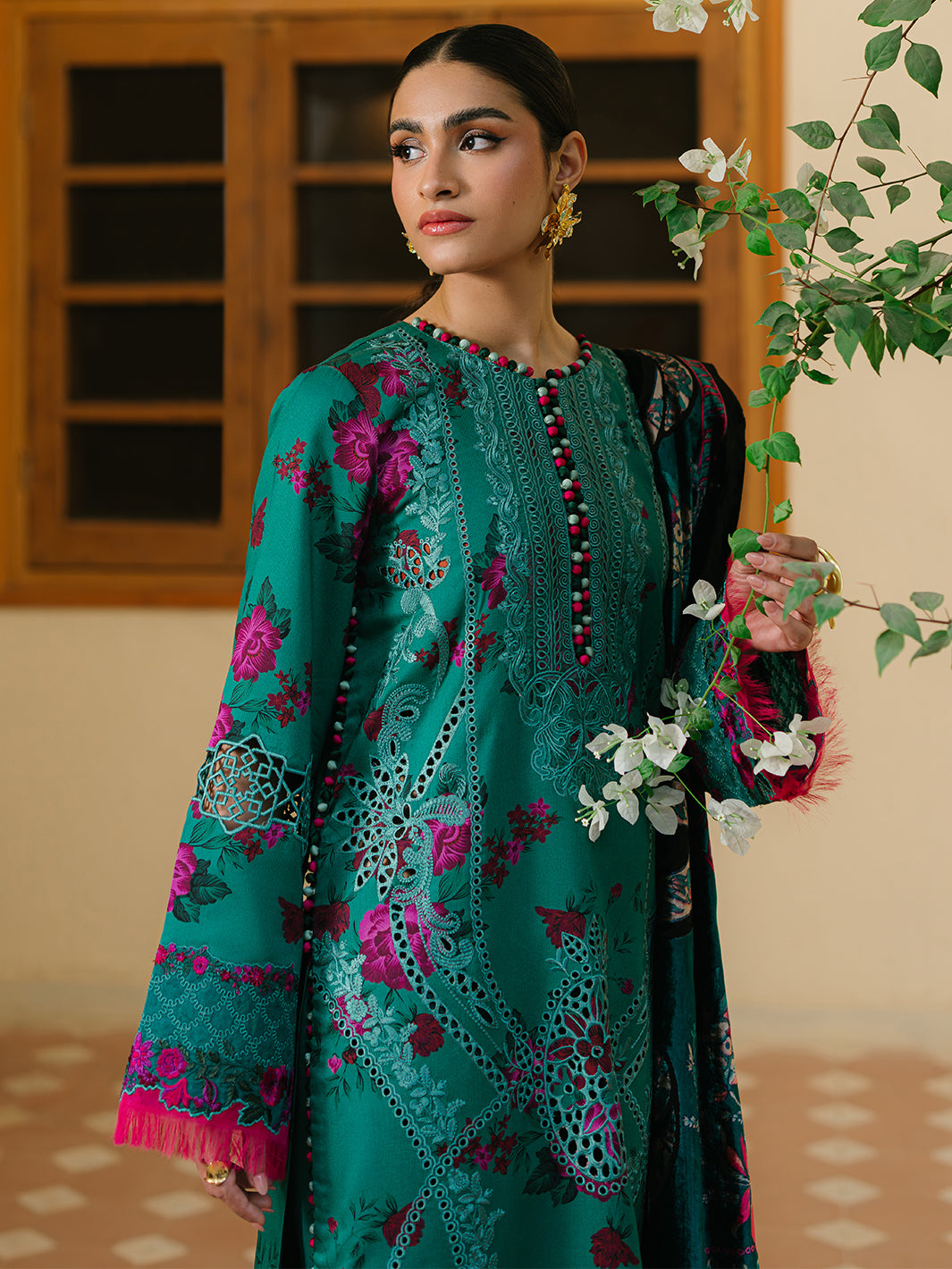 Bin Ilyas | Olivia Embroidered Winter 24 |  526 - B by Bin Ilyas - Designer Dress - Type: Ladies Clothes - Available at Libayah - 100% Original