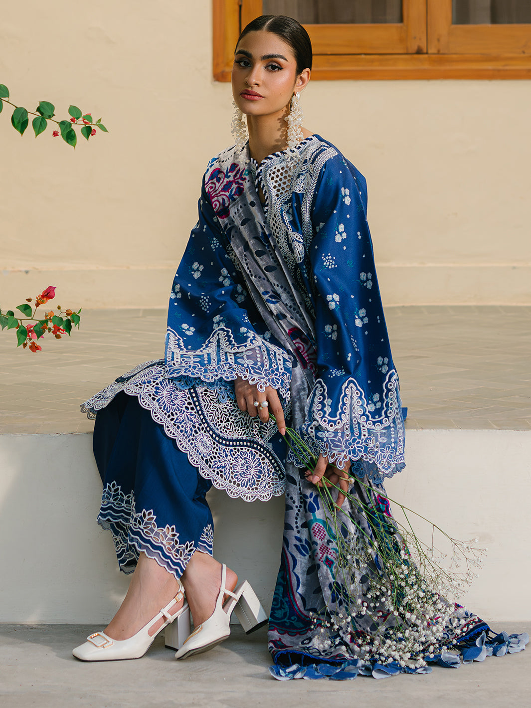 Bin Ilyas | Olivia Embroidered Winter 24 |  527 - B by Bin Ilyas - Designer Dress - Type: Ladies Clothes - Available at Libayah - 100% Original