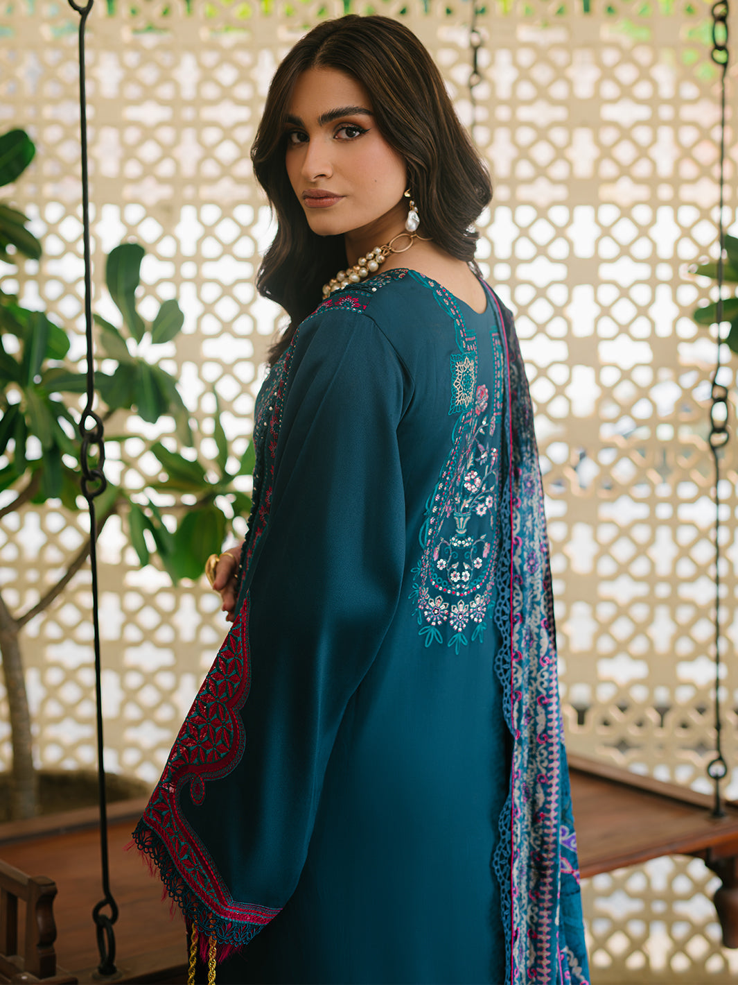 Bin Ilyas | Olivia Embroidered Winter 24 |  521 - B by Bin Ilyas - Designer Dress - Type: Ladies Clothes - Available at Libayah - 100% Original
