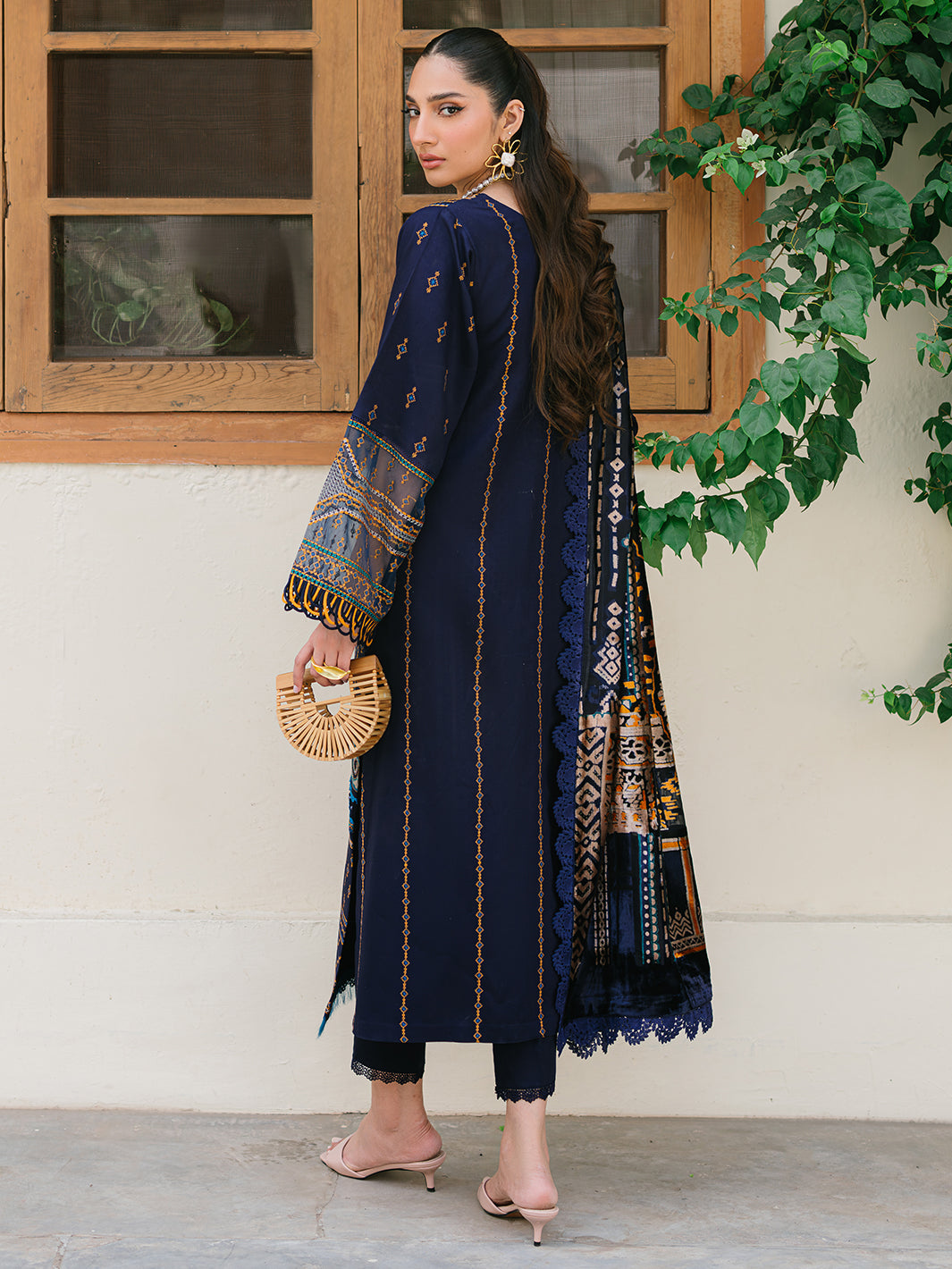 Bin Ilyas | Olivia Embroidered Winter 24 |  522 - A by Bin Ilyas - Designer Dress - Type: Ladies Clothes - Available at Libayah - 100% Original