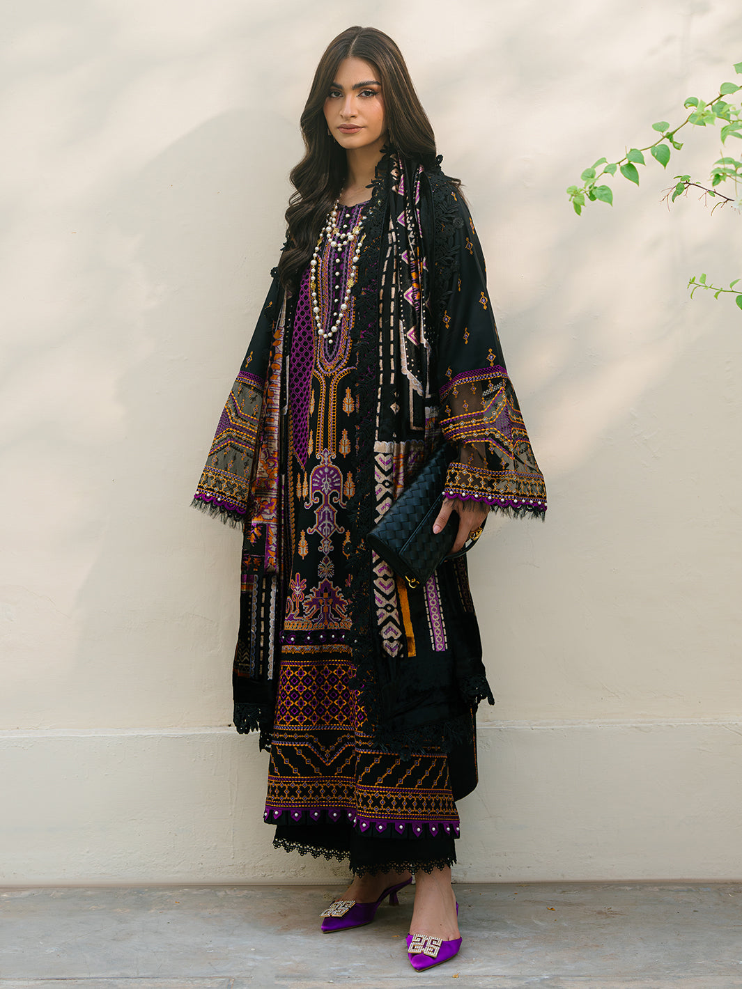 Bin Ilyas | Olivia Embroidered Winter 24 |  522 - B by Bin Ilyas - Designer Dress - Type: Ladies Clothes - Available at Libayah - 100% Original