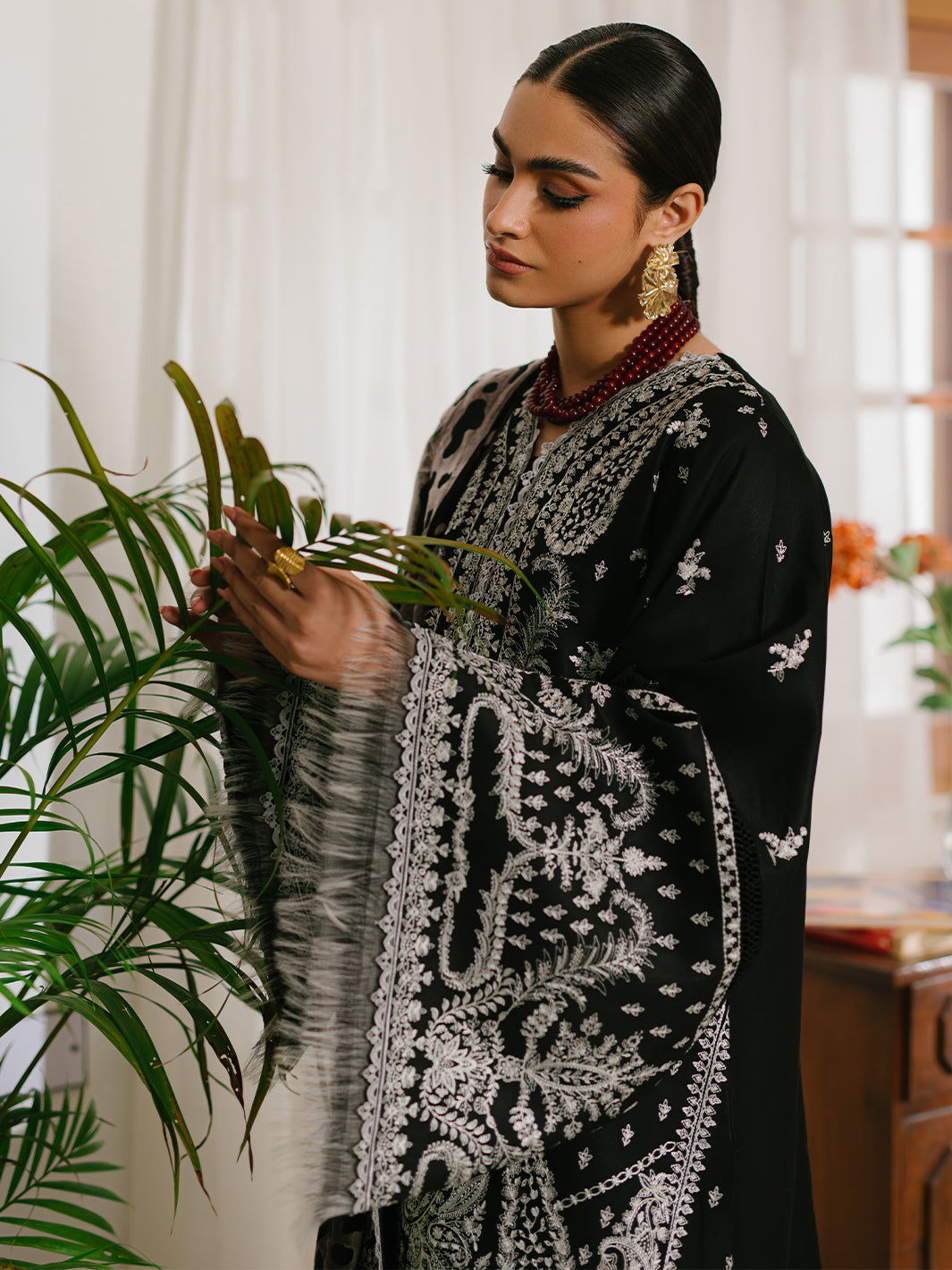 Bin Ilyas | Olivia Embroidered Winter 24 |  523 - B by Bin Ilyas - Designer Dress - Type: Ladies Clothes - Available at Libayah - 100% Original