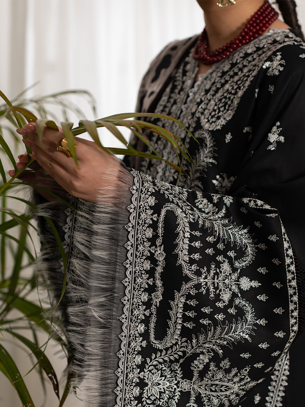 Bin Ilyas | Olivia Embroidered Winter 24 |  523 - B by Bin Ilyas - Designer Dress - Type: Ladies Clothes - Available at Libayah - 100% Original