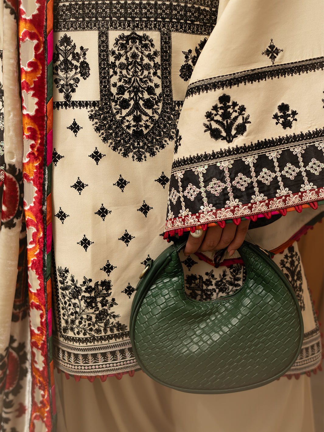 Bin Ilyas | Olivia Embroidered Winter 24 |  524 - A by Bin Ilyas - Designer Dress - Type: Ladies Clothes - Available at Libayah - 100% Original